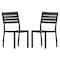 Flash Furniture Faux Teak Side Chairs with Gray Poly Slats 2PK 2-XU-DG-HW6036-GY-GG - alternate 8